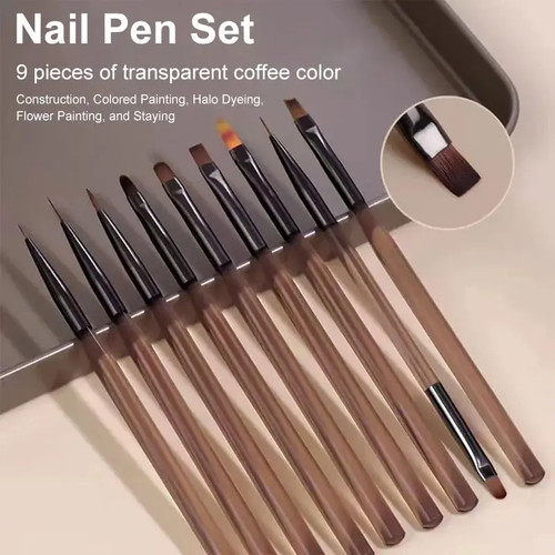Set pennelli nail art gel - , uv