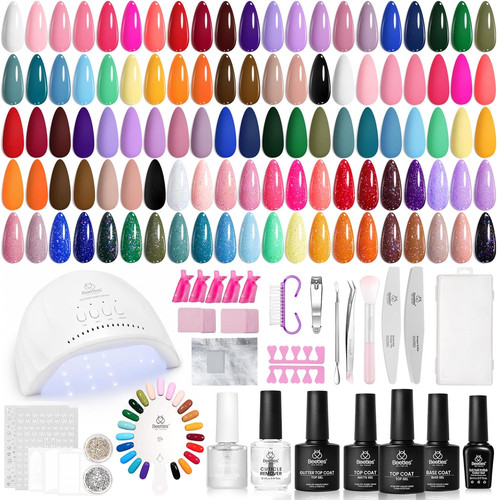 Beetles gel nail - beetles, with