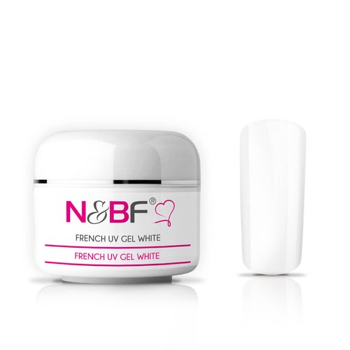 French nails gel - nails, white