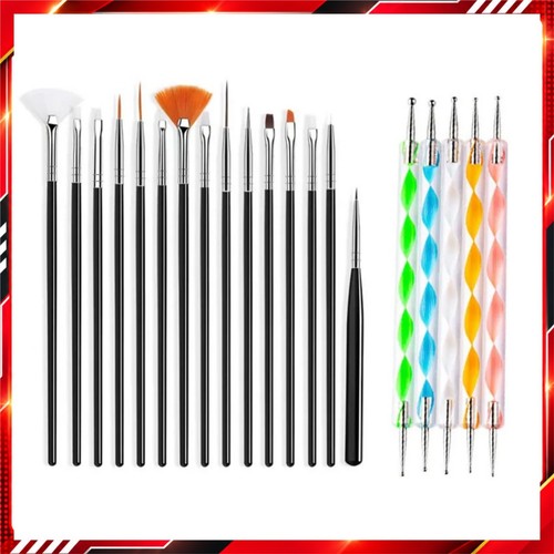 Set pennelli nail art - pennelli,