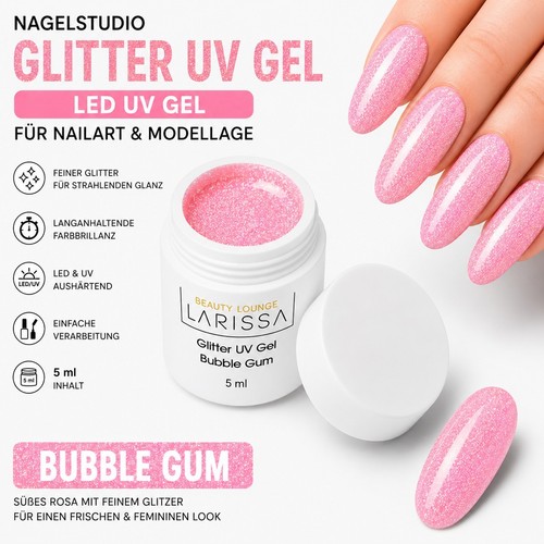 Gel glitter gomma da - uv,