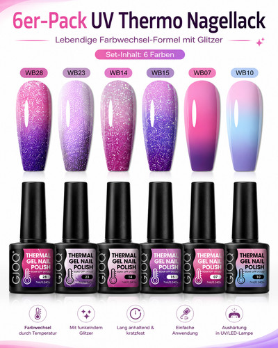 Thermo gel sparkle - gel, bloom