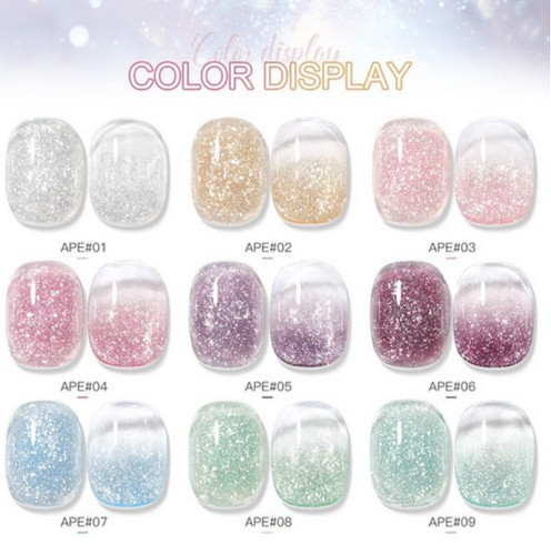 Gel ice flake glitter - as,
