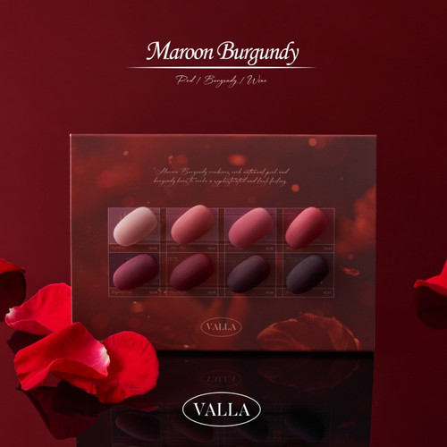Valla maroon smalto gel - maroon,